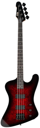 ESP LTD PHOENIX-204DX Bass Guitar in Red Burst - Image 2