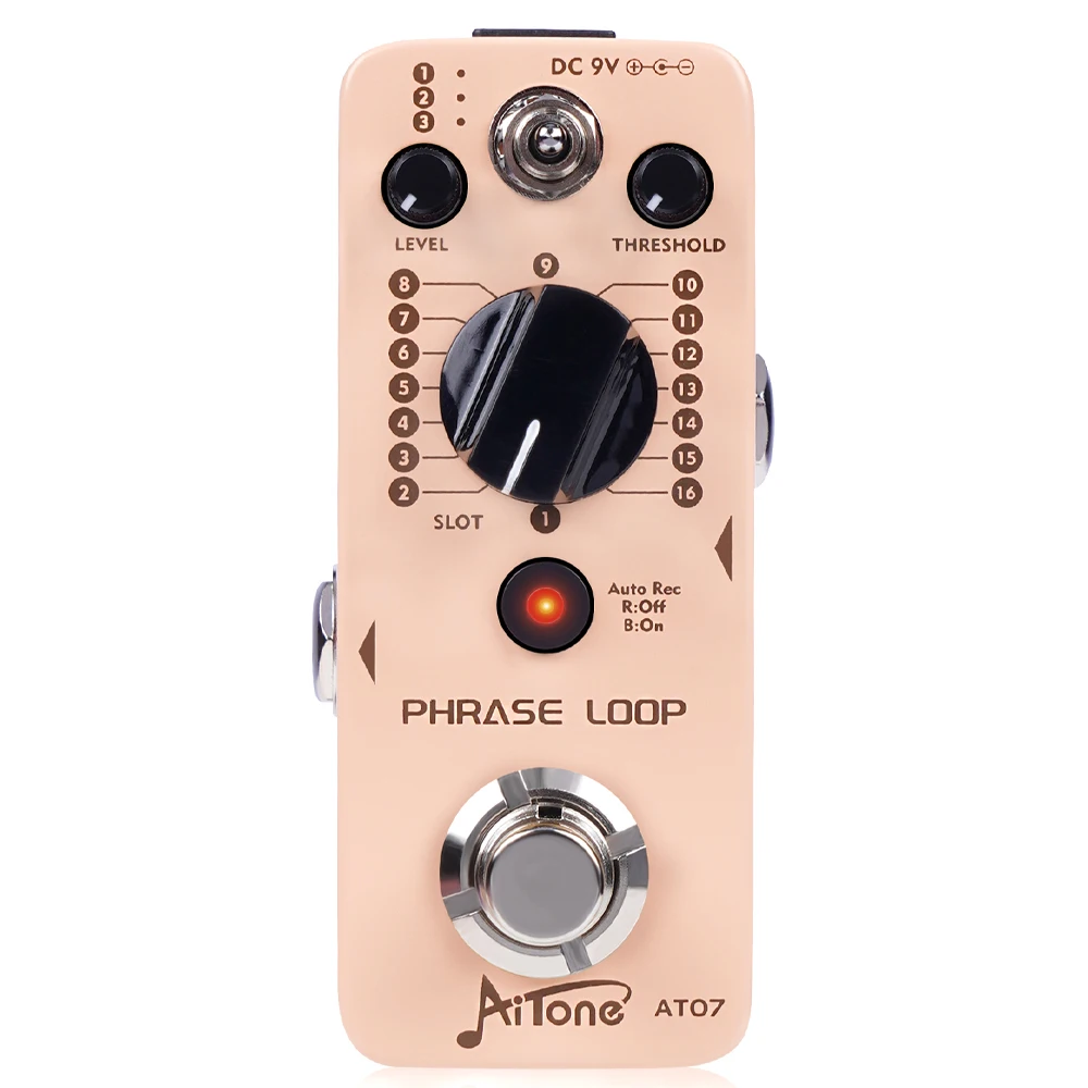 Joyo AT-07 AITONE Series Looper Pedal 480 Min Total 48 Slots Auto-Rec Threshold