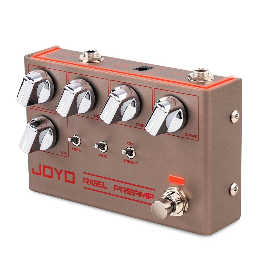 Joyo R-24 RIGLE PREAMP High Gain Overdrive Pedal Real Amp Head Tone Multifunctional