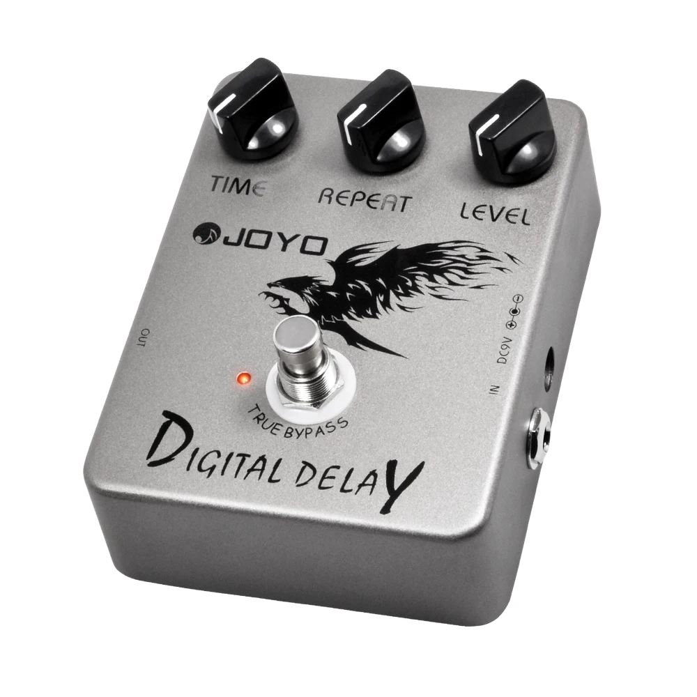 Joyo JF-08 DIGITAL DELAY Pedal Analog-Style Delay Filter Circuit 25ms to 600ms Delay