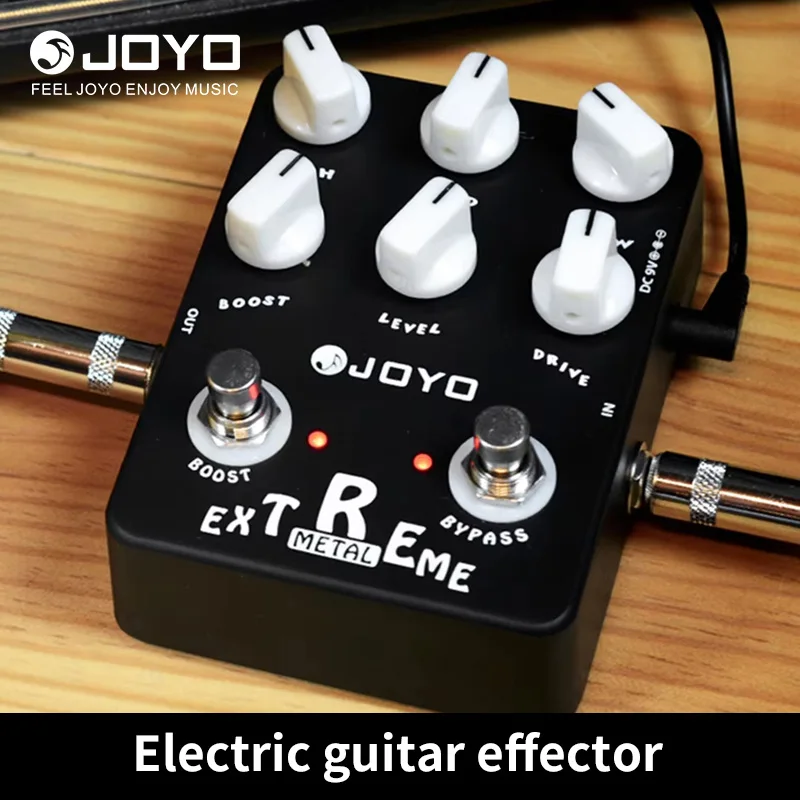 Joyo JF-17 Extreme Metal Distortion Pedal 3 Band EQ Sweep Mid-Freq Knob Achieve