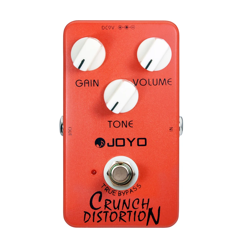 Joyo JF-03 Crunch Distortion Pedal Rock Distortion Sound Pedal Tone Gain Volume Control