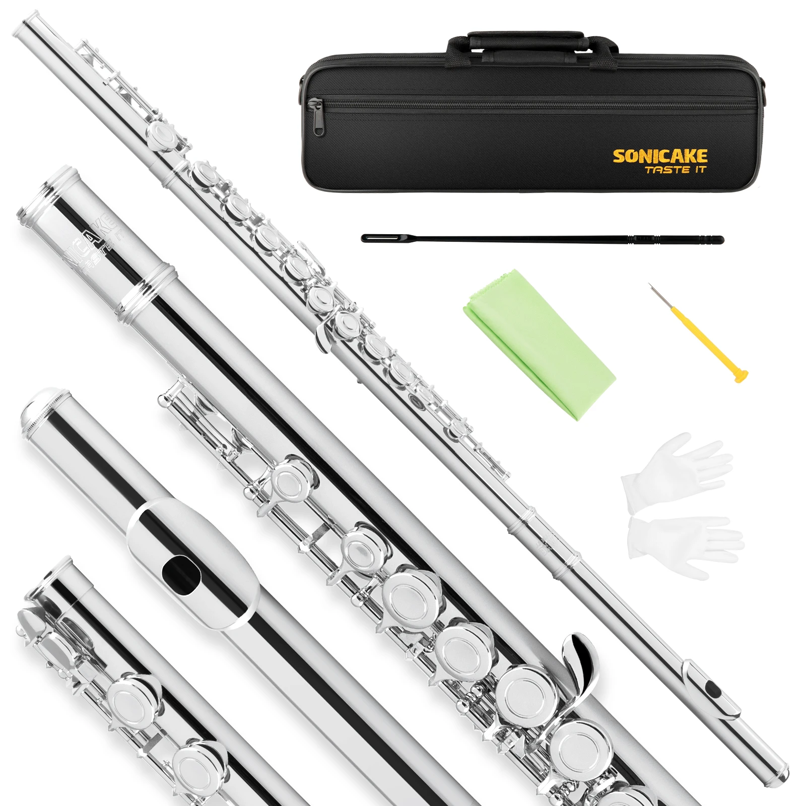SONICAKE C Flutes Closed - Hole 16 Keys Flute Beginner