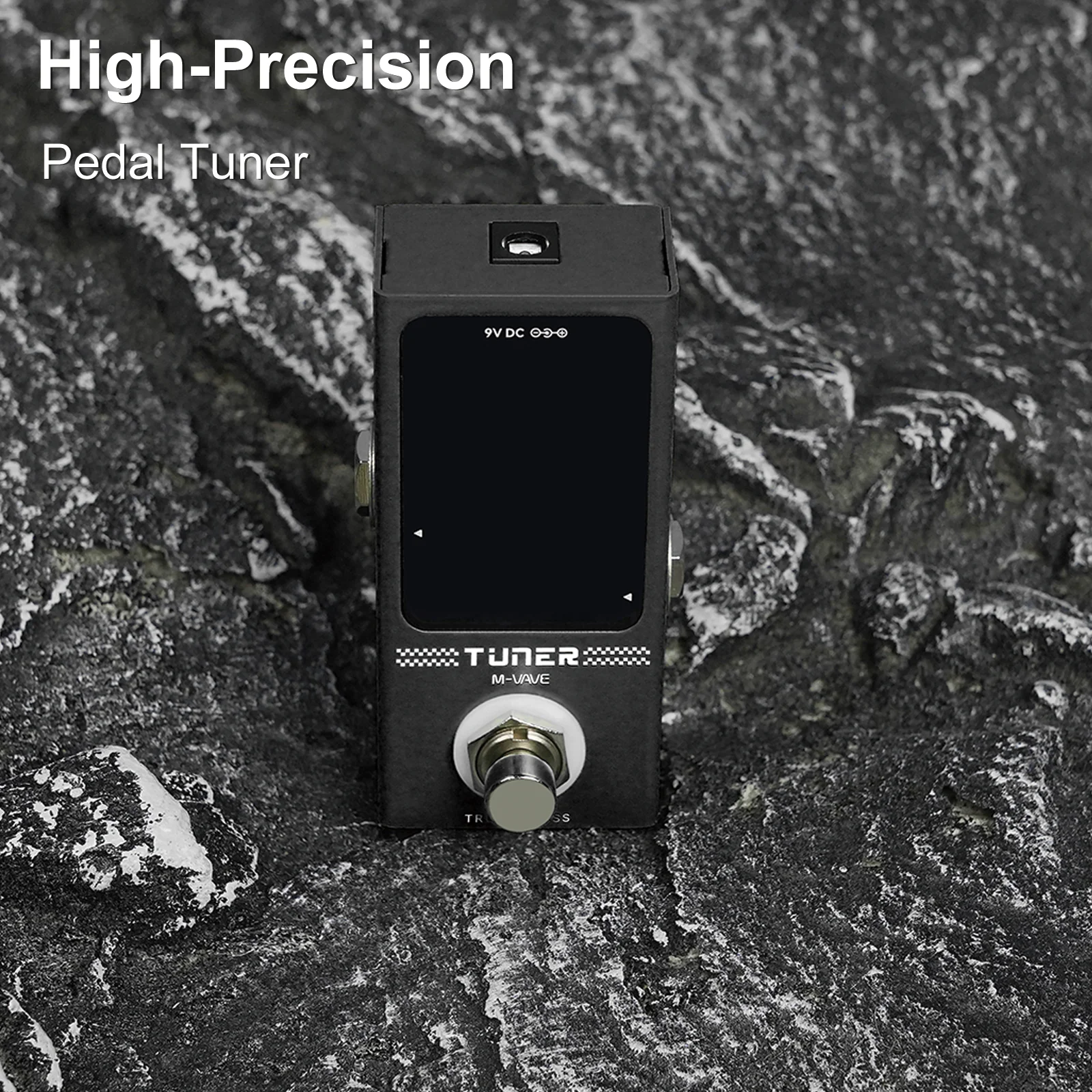 M-VAVE Mini Pedal Tuner Equal Temperament Color LED