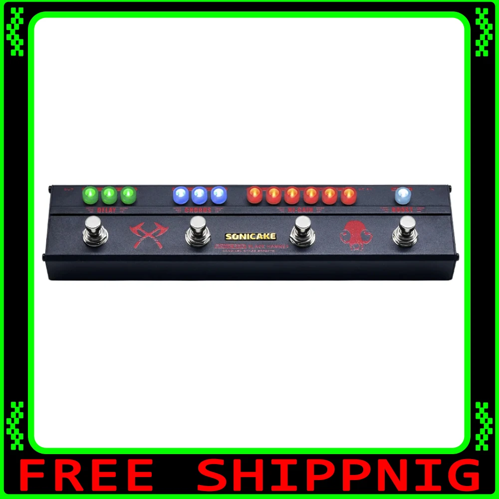 Sonicake QCE-30 Black Hammer Multi Heavy Metal HiGain Distortion Boost Chorus