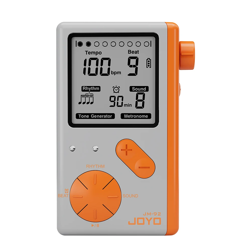 Joyo JM-92 Electronic Metronome LED Screen Countdown Function 9 Rhythms Digital Electronic Metronome