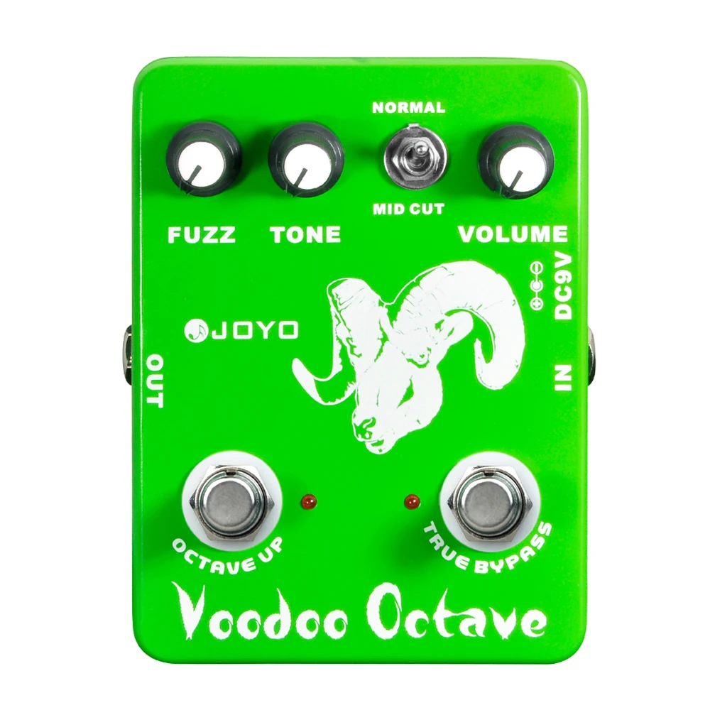 Joyo JF-12 Voodoo Octave Pedal Features both Distortion Octave True Bypass Bass Pedal