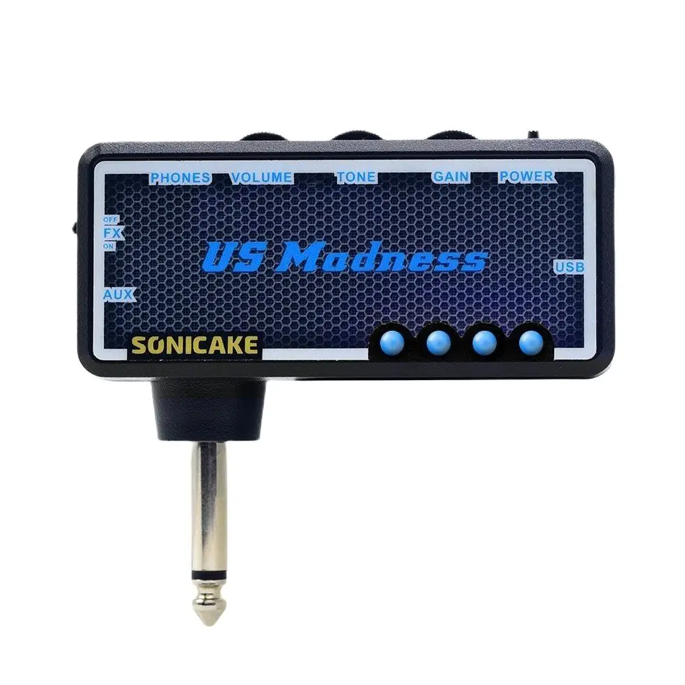 Sonicake QAP-04 US Madness Plug-In USB Chargable Portable Pocket Bass Headphone
