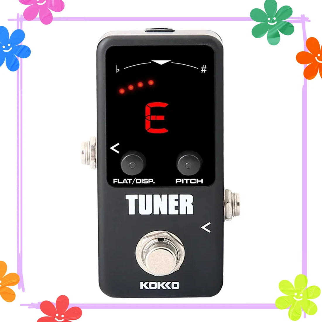 KOKKO Tuner Guitarra Pedal Tuner LED Display True