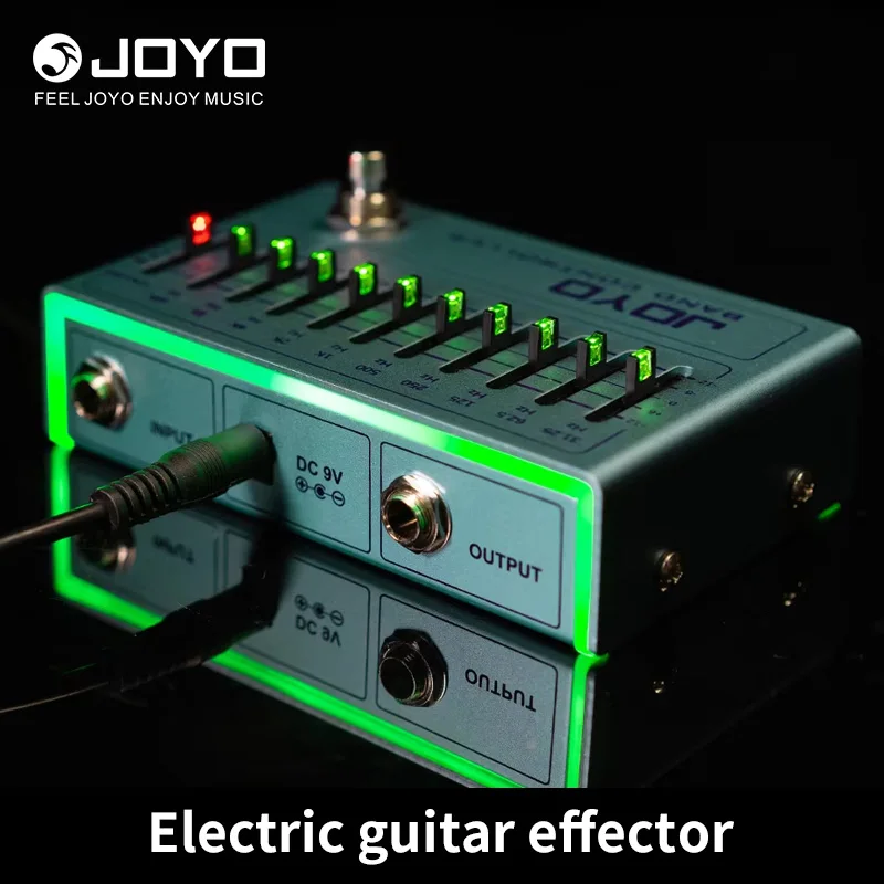 Joyo R-12 BAND CONTROLLER Equalizer Pedal Bass 31 25Hz-16kHz Ambient LED Light