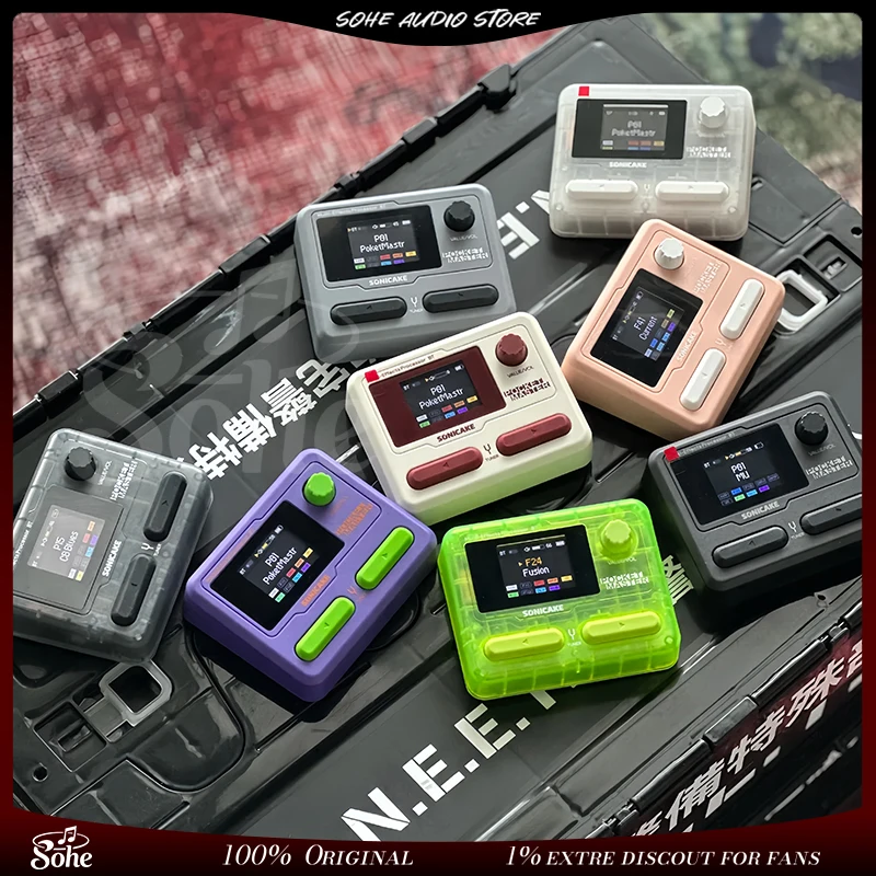 Sonicake Pocket Master English Version Pocket Multi-effects Pedal Wireless Bluetooth