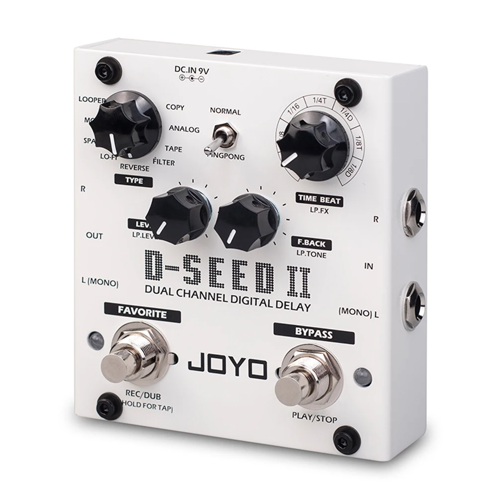 JOYO D-SEED II Digital Delay Pedal Dual Channel