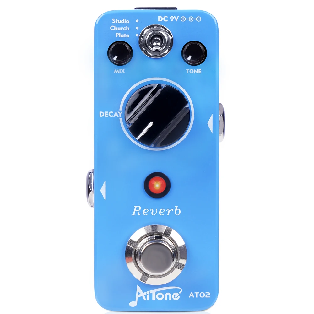Joyo AT-02 AITONE Series Reverb Pedal 3 Rich Reverb Studio Church Plate Digital
