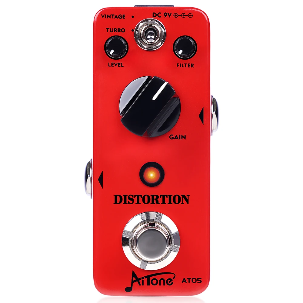 Joyo AT-05 AITONE Series Distortion Pedal Gain Level Vintage Distortion Tone True Bypass