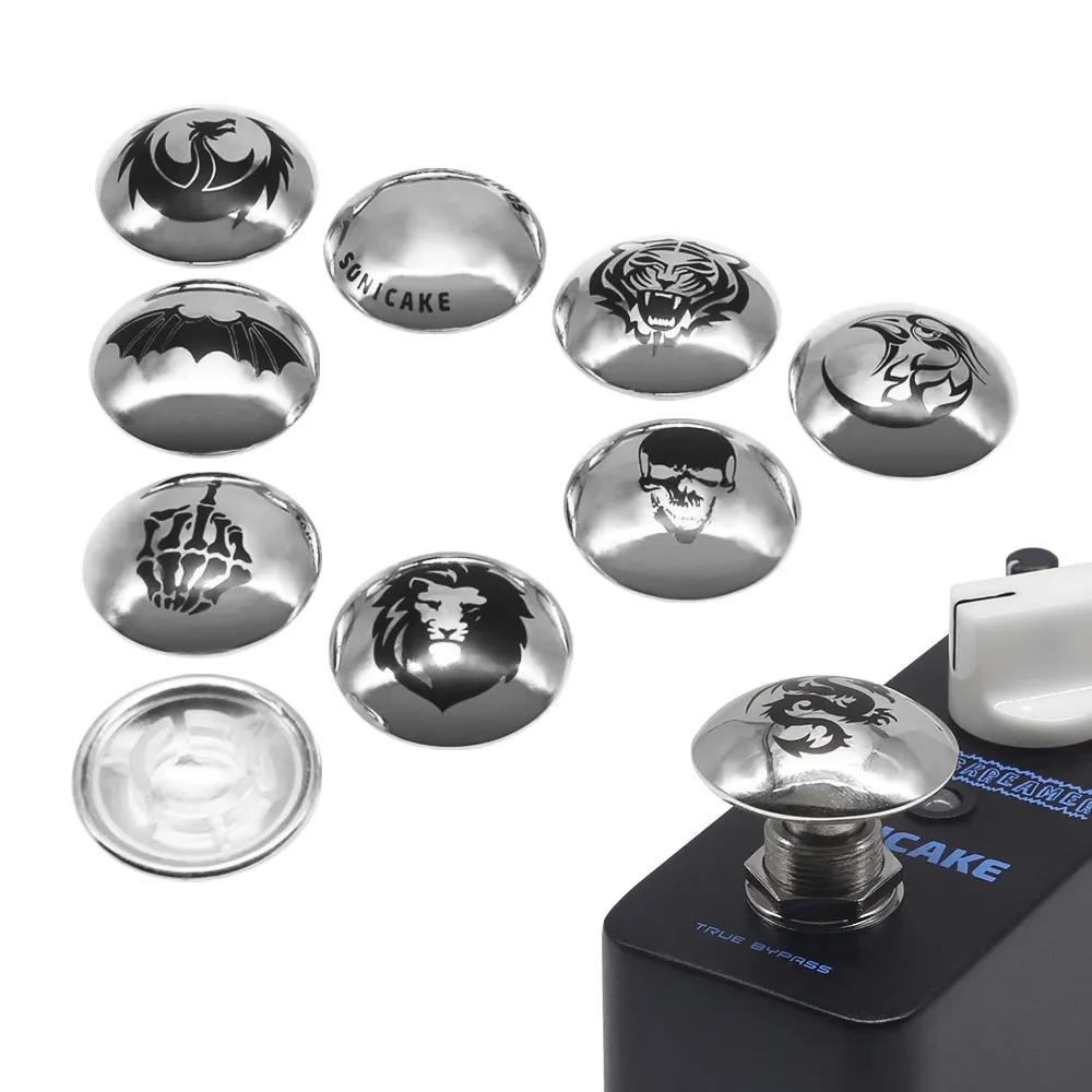 Sonicake 10MM Metal Footswitch Toppers Pedal Cap 10 PCS Fit Firmly