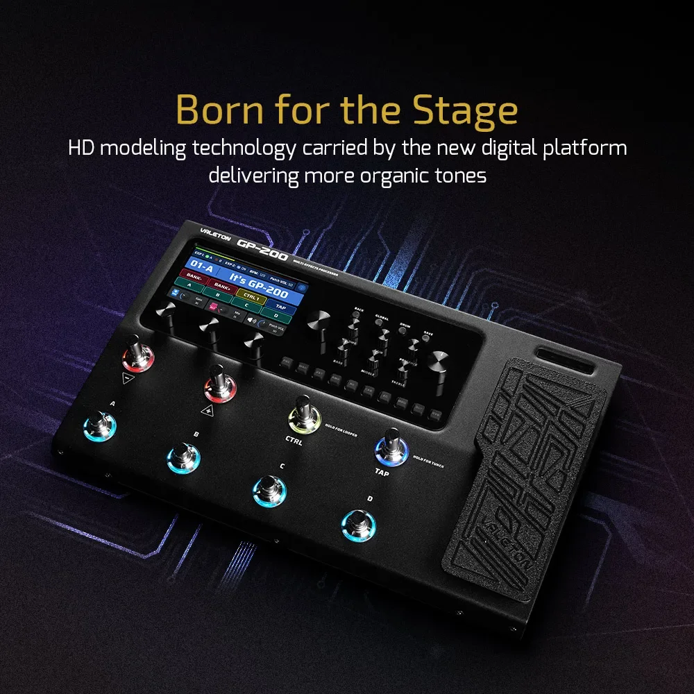 Valeton GP-200 Bass Amp Modeling IR Simulation Multi-Effects