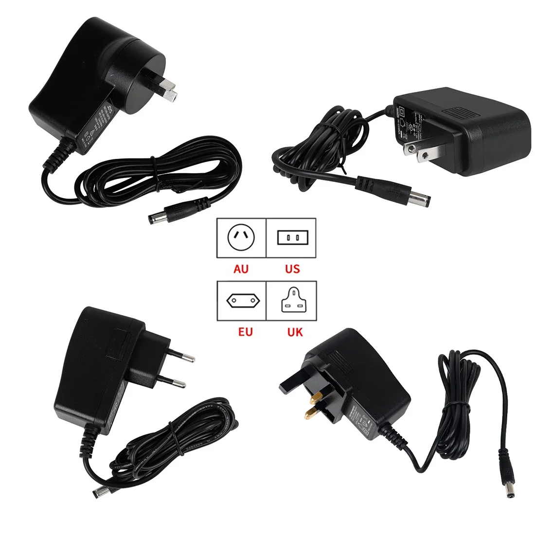 Electric 9V Pedal Supply Plug DC Adapter 1200mAh Power Adapter Cable Adapter Power