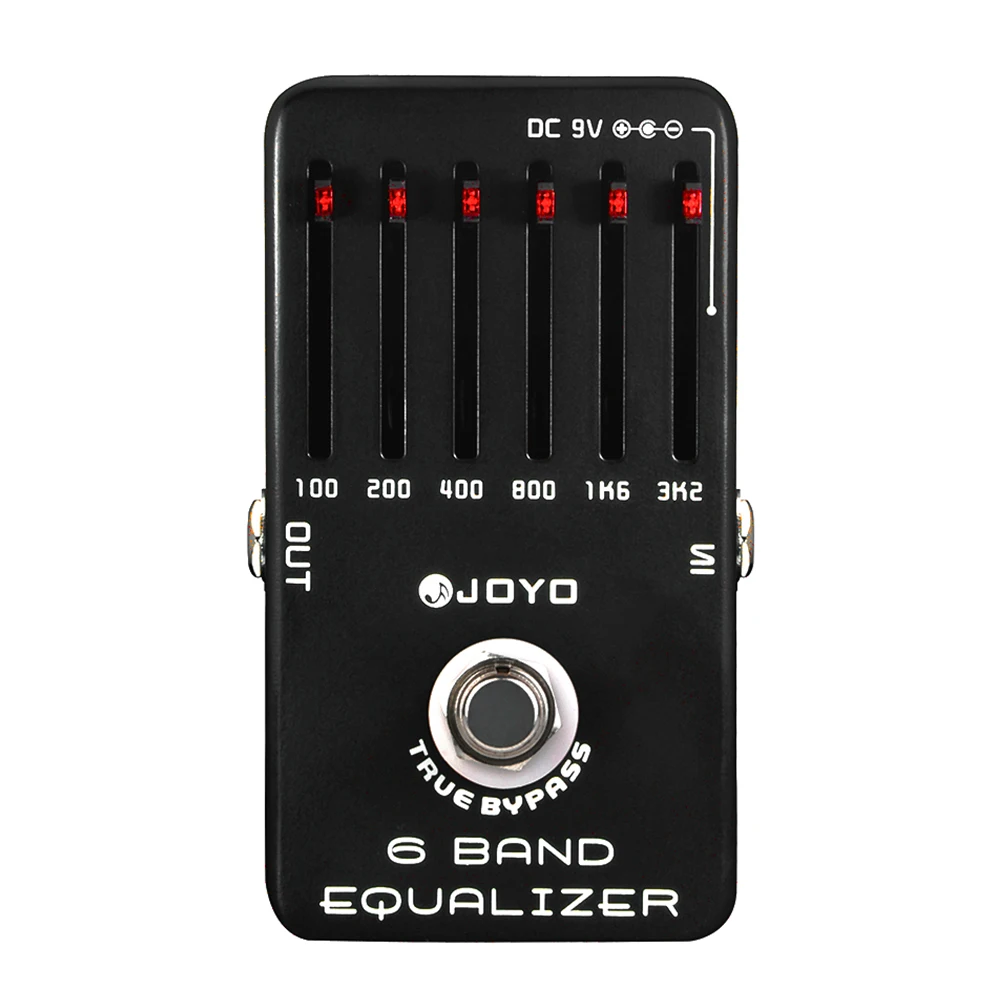 Joyo JF-11 6-Band Equalizer Pedal Low Middle High Frequency EQ True Bypass Parts