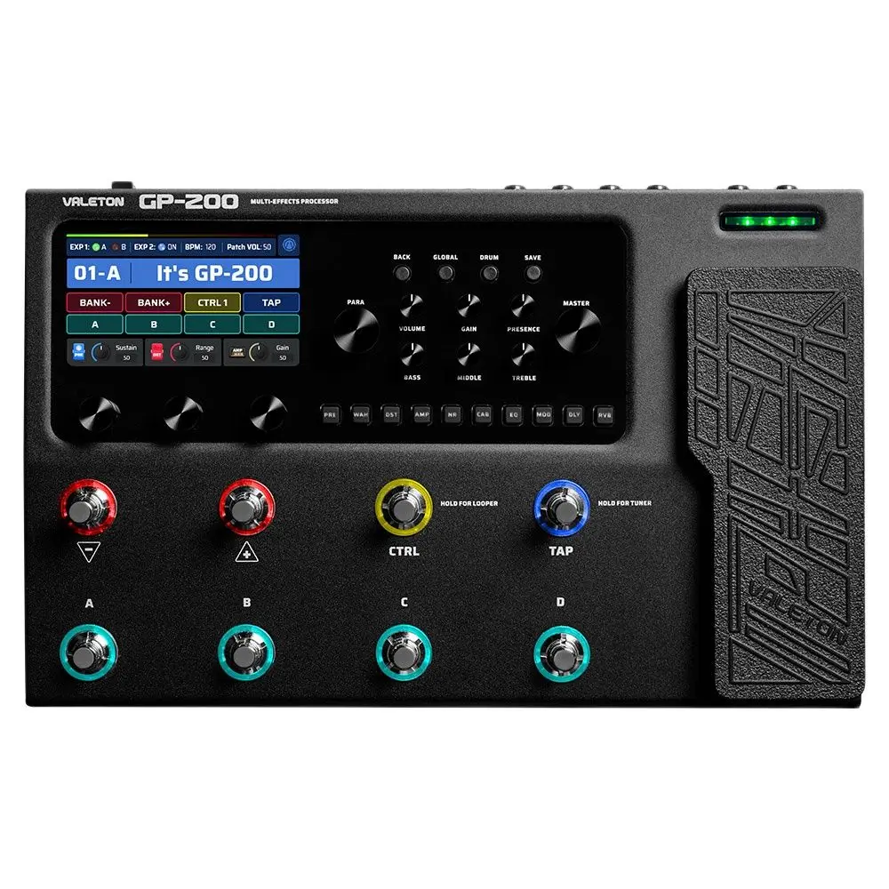 Valeton GP-200 Bass Amp Modeling IR Simulation Multi-Effects