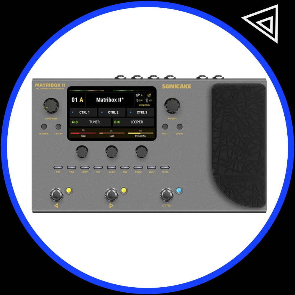 SONICAKE Matribox II Bass Amp Modeling Multi-Effects Processor Expression Pedal