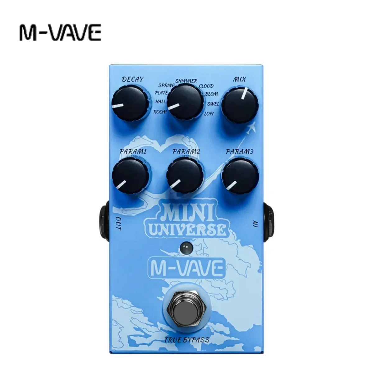 M-VAVE Mini Universe Pedal Digital Reverb Pedal Digital