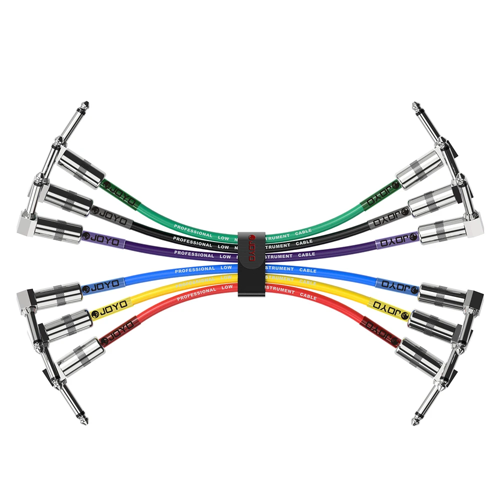 Joyo CM-11 6pieces lot Bass Pedal Cable Low Noise Shielded Patch Cable 1