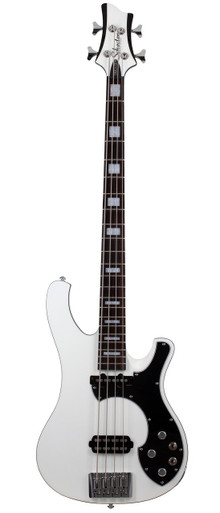 Schecter Stargazer-4 Bass Guitar in Gloss White - Image 2