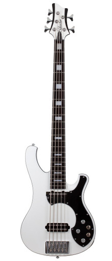 Schecter Stargazer-5 Bass Guitar in Gloss White - Image 2