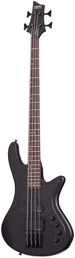 Schecter Stiletto Stealth-4 Bass Guitar in Satin Black - Image 2