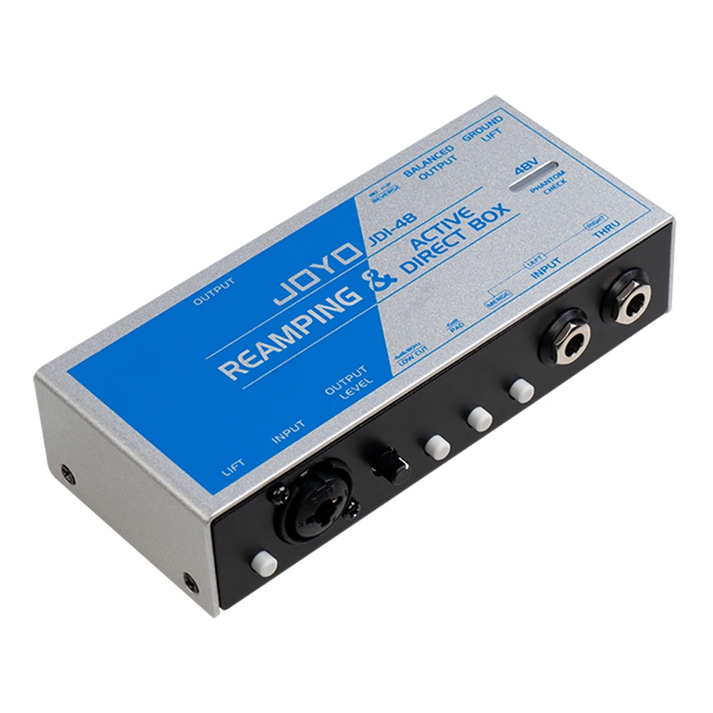 Joyo JDI-48 REAMPING DI Functions 2 in 1 Phantom Powered 48V Active Direct