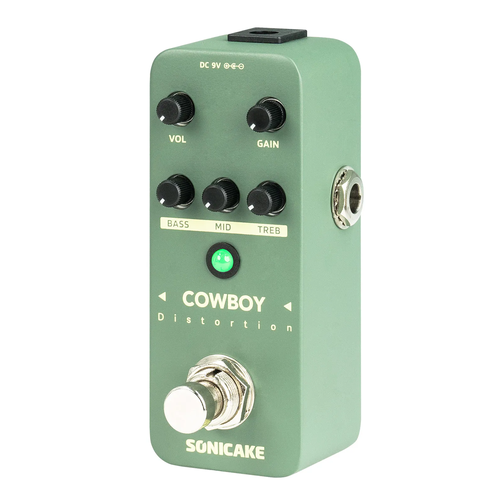 Sonicake QSS-25 Cowboy Distortion High Gain Pedal LED Flashing Mode Normal