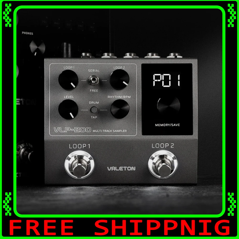 VALETON Dual Track Stereo Looper Pedal Bass Keyboard