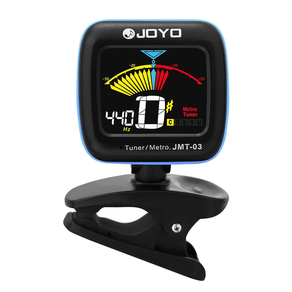 Joyo JMT-03 2-in-1 Tuner Metronome 360 Rotatable Clip On Tuner Bass Violin Ukulele