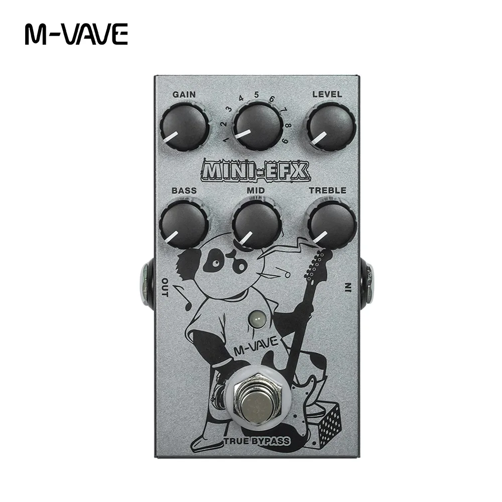 M-VAVE MINI-EFX Multic-effects Pedal 4 Overdrive 4 Distortion