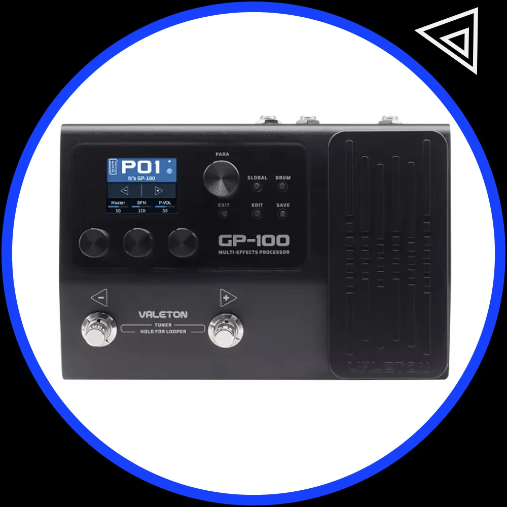Valeton GP-100 Bass Multi Processor Pedal Looper IR