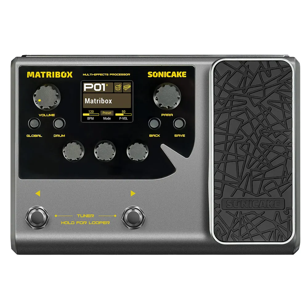 Sonicake QME-50 Matribox 140 Built-in Bass Acoustic Multi Processor Expression pedal