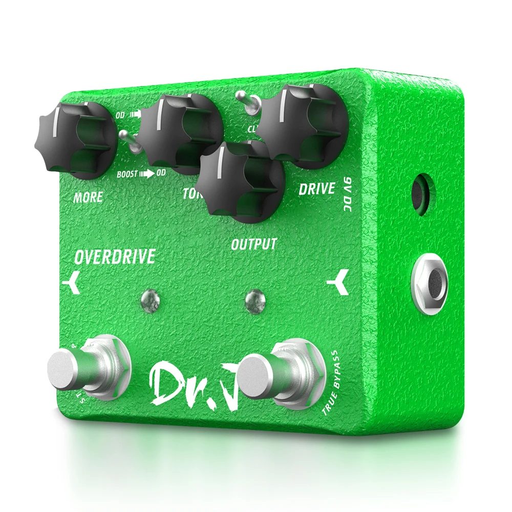 Joyo D60 Dr J Series EMERALD Overdrive Pedal 15dB Boost Beautiful Warm Character
