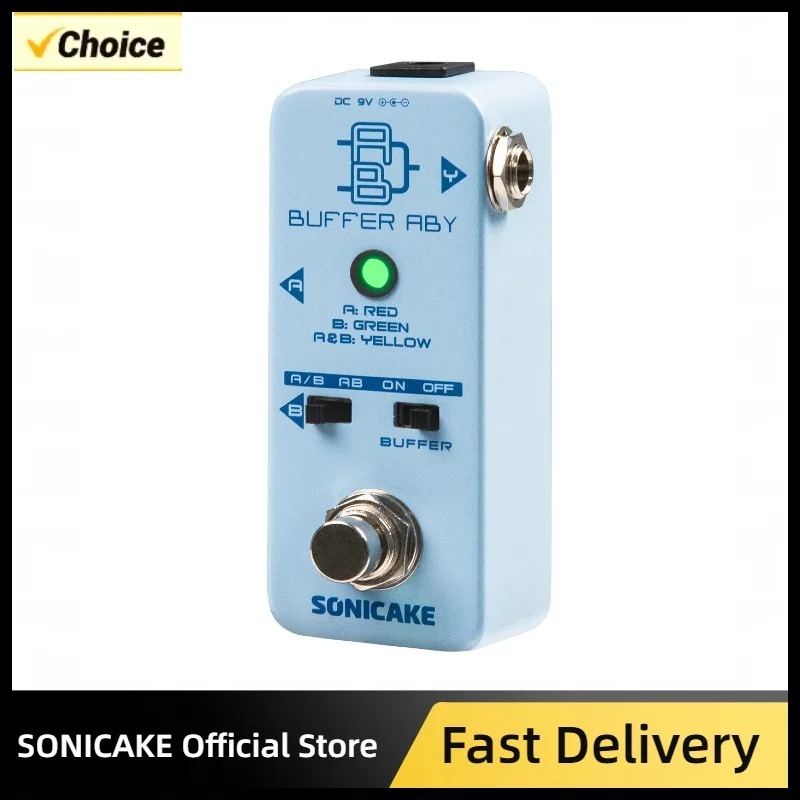 Sonicake QSS-23 Buffer ABY Line Selector AB Switch Mini Pedal True