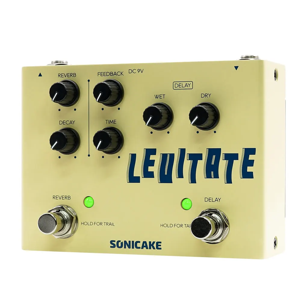 Sonicake QDS-02 Levitate Dual Footswitch Stompbox Digital Delay Reverb