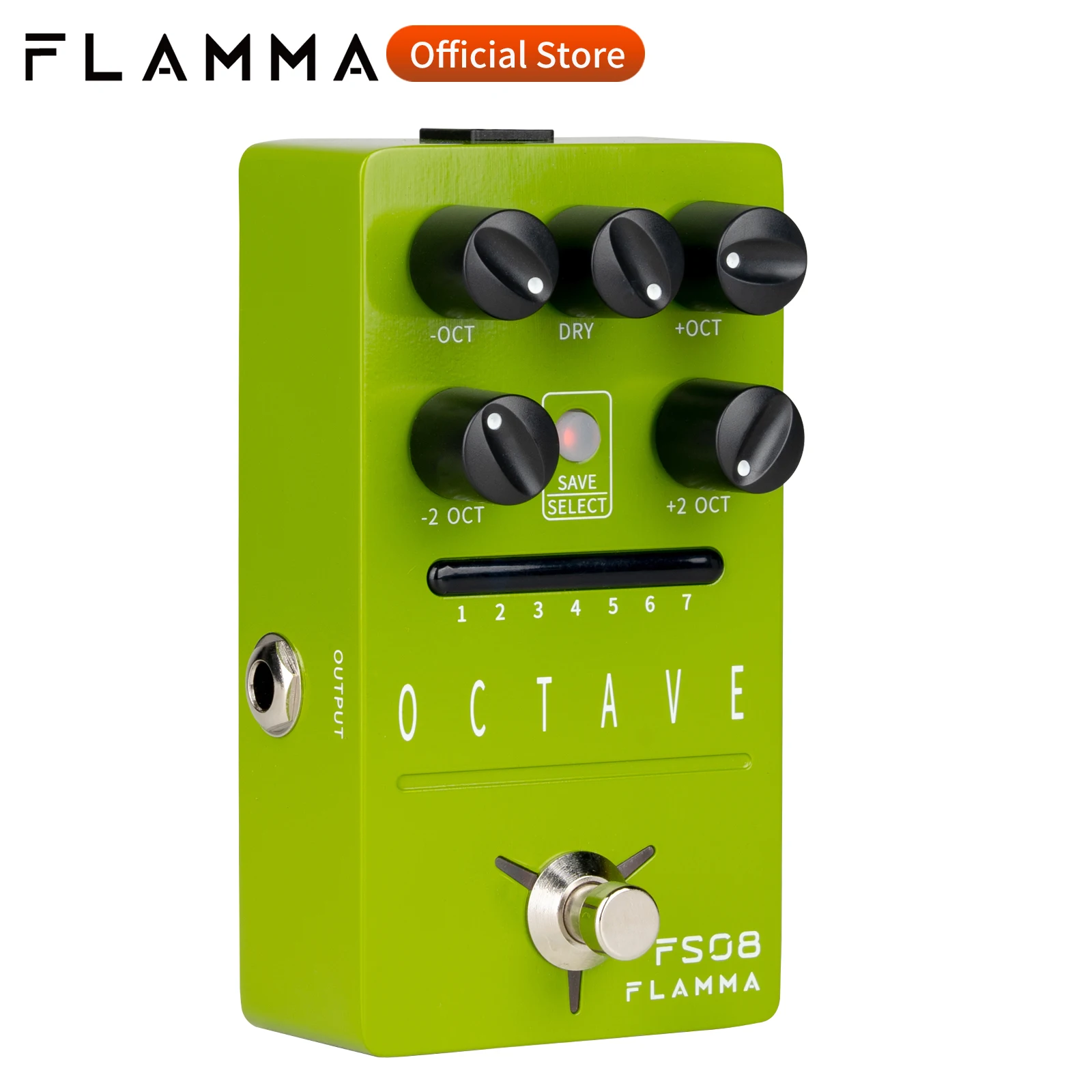 Flamma FS08 Octave Pedal polyphonic octave 7 Preset