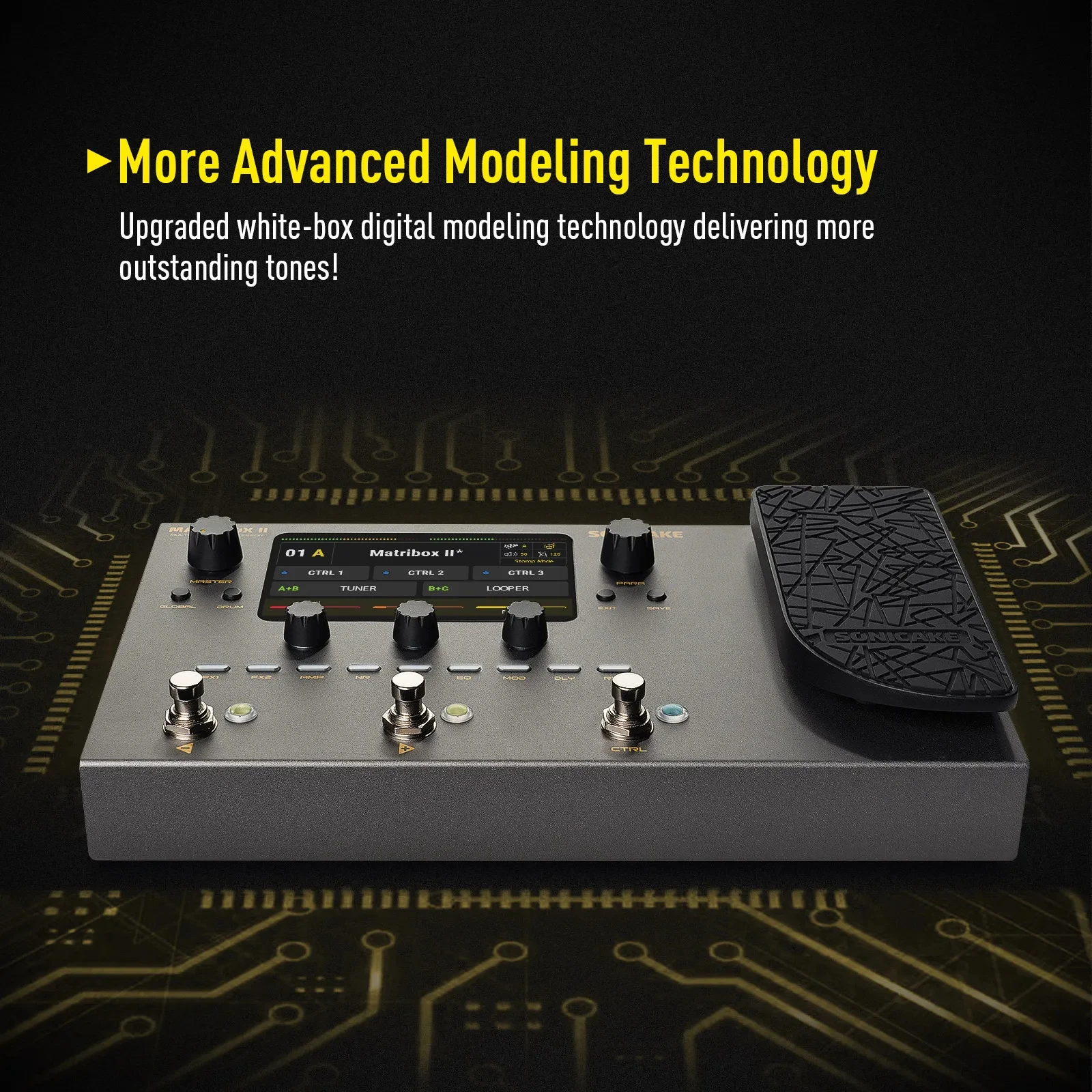 SONICAKE Matribox II EU US Plug Bass Amp Modeling Multi-Effects