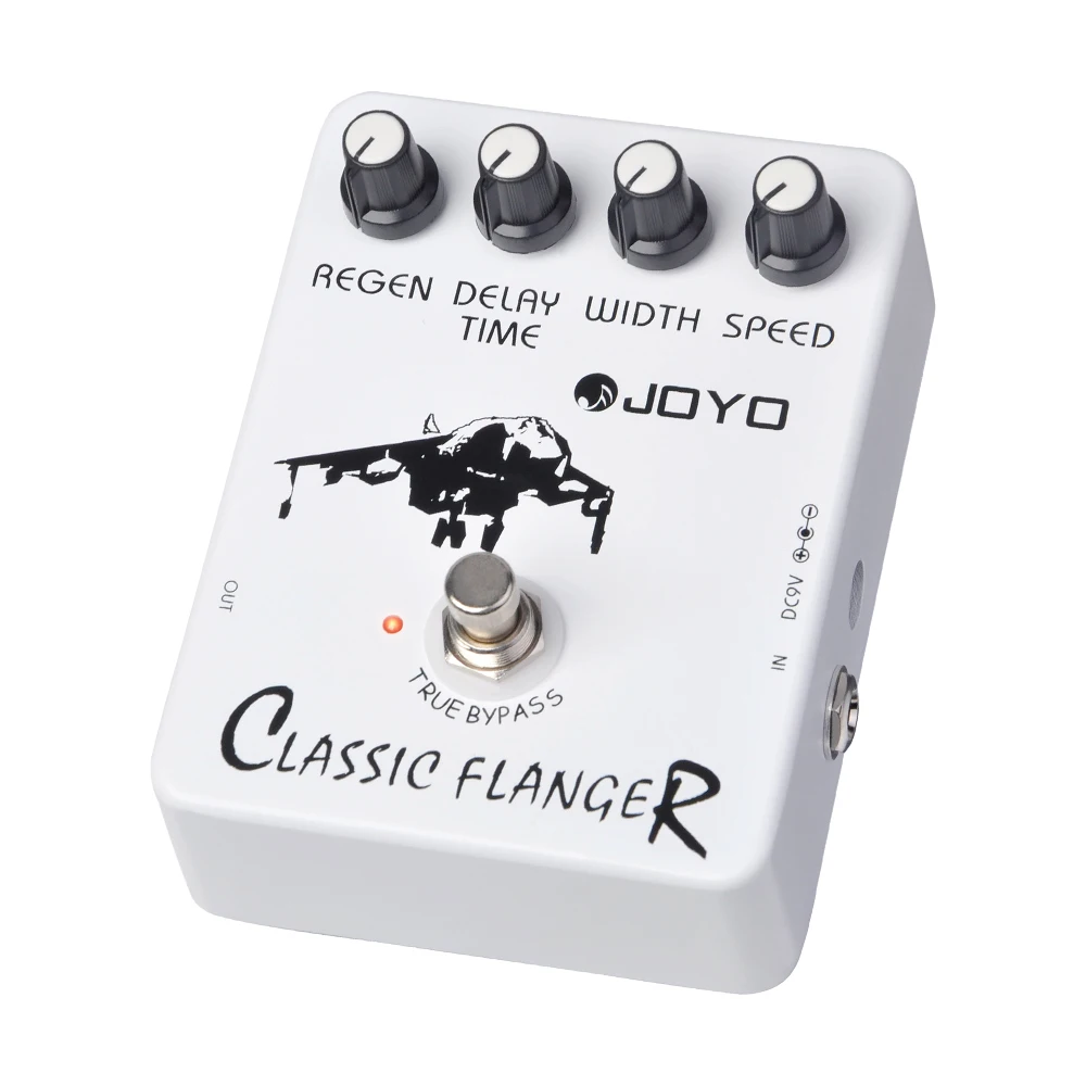 Joyo JF-07 CLASSIC FLANGER Pedal Metallic Flanger Sounds Rapid Tremulous Vibrato Reminds of