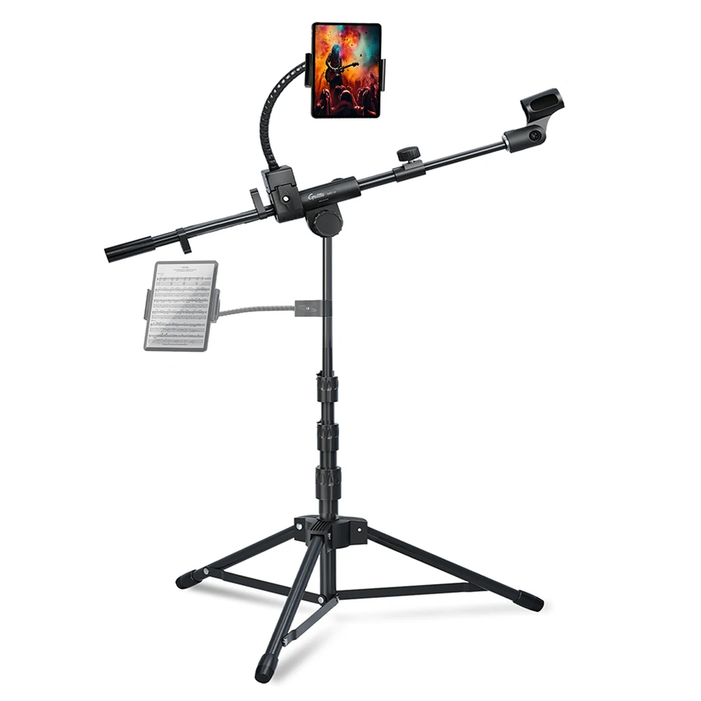 Joyo GMS-04 Guitto Series Microphone Floor Stand Phone Tablet Holder Adjustable Boom Micophone