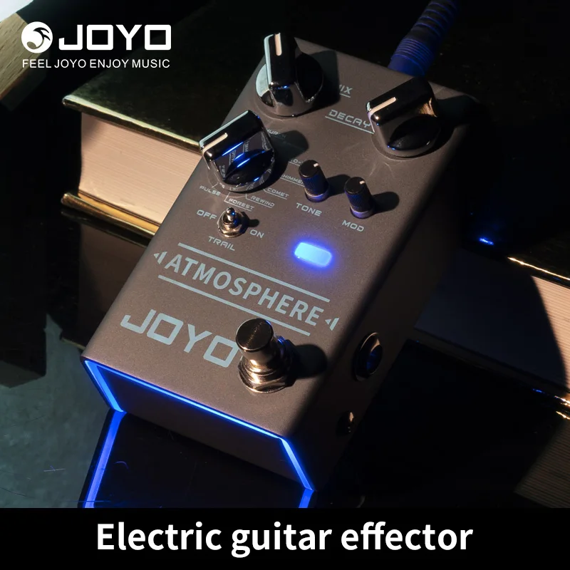 Joyo-R-14 R-14 ATMOSPhere Reverb Pedal SPRING CHURCH PLATE EKO-VERB SHIMMER COM REWIND FOREST