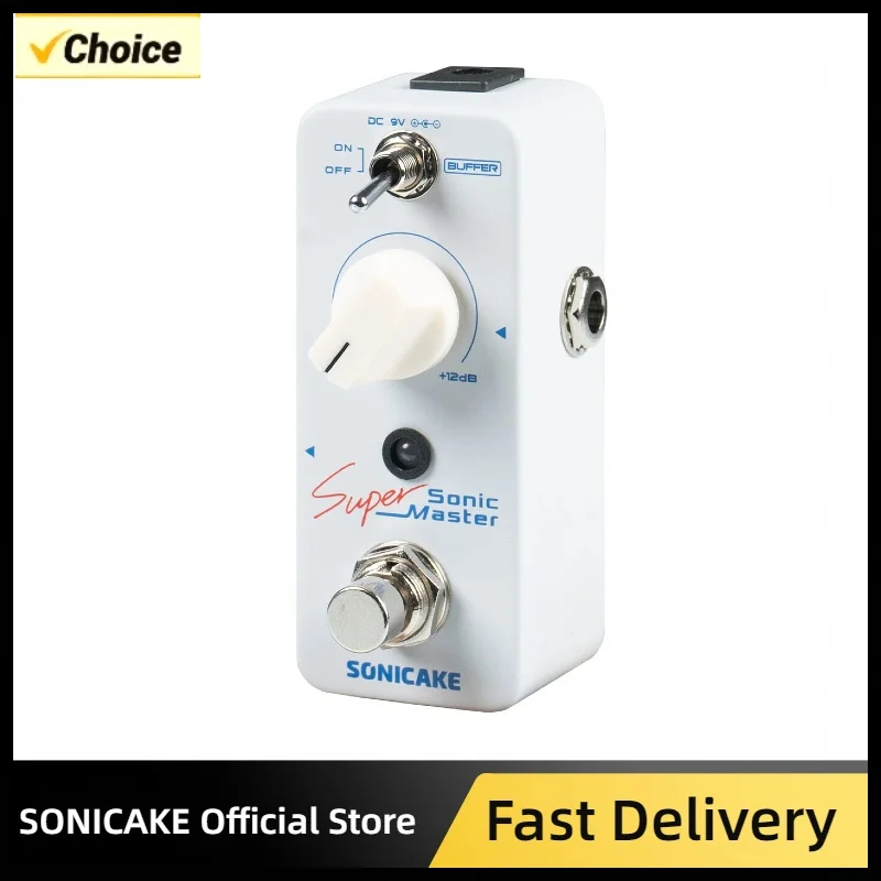 Sonicake QSS-22 Sonic Super Master Clean Boost Buffer Bass Pedal 12dB