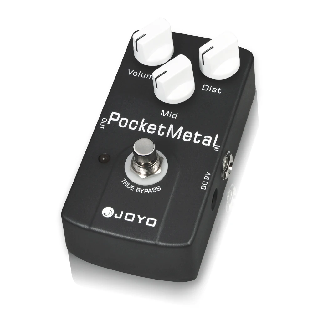 Joyo JF-35 POCKET METAL Distortion Pedal MID Control Knob Modern Metal Distortion