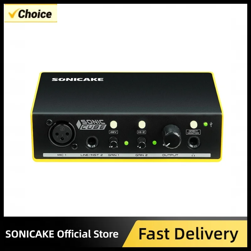 SONICAKE Sonic Cube Dual-Channel Professional Interface High-Quality Analog Preamplifier Studio