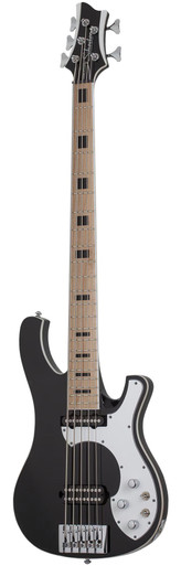 Schecter Stargazer-5 Bass Guitar in Gloss Black - Image 2