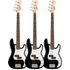 Squier Mini Precision Bass LRL Black pack of 3 - Image 3