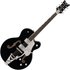 Gretsch Falcon Hollow Body with StringThru Bigsby Chrome Hardware Black - Image 3